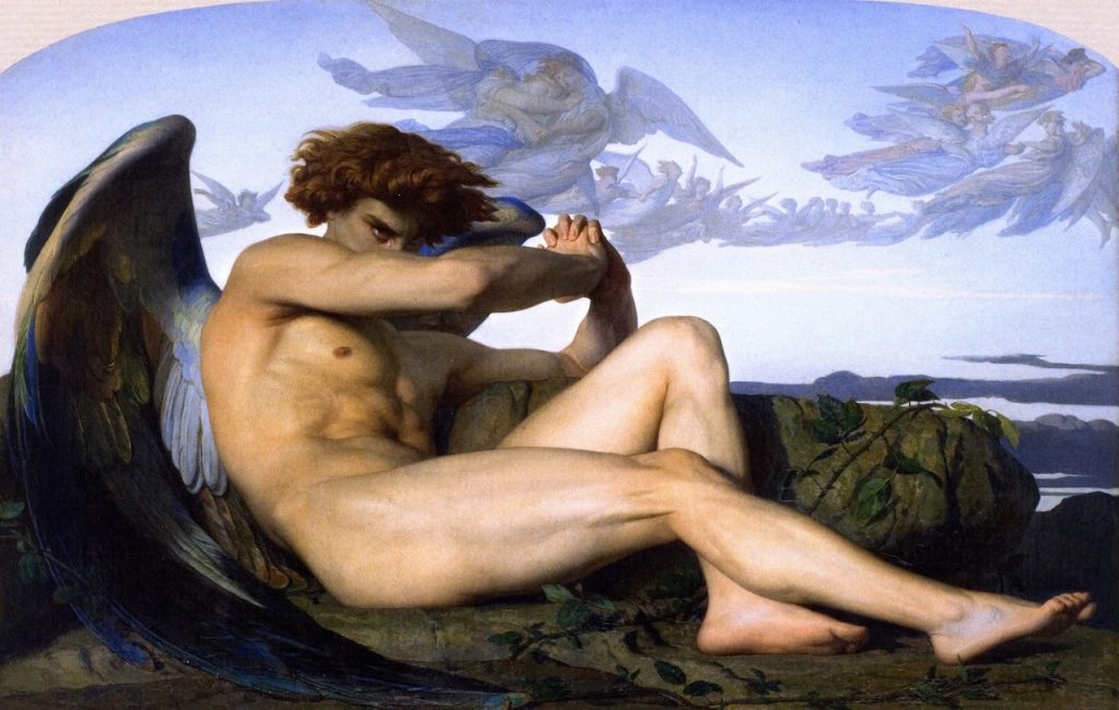 Fig. 7 : Alexandre Cabanel, Ange déchu, 1847, huile sur toile, 120.5 x 196.5 cm, Montpellier, Musée Fabre.